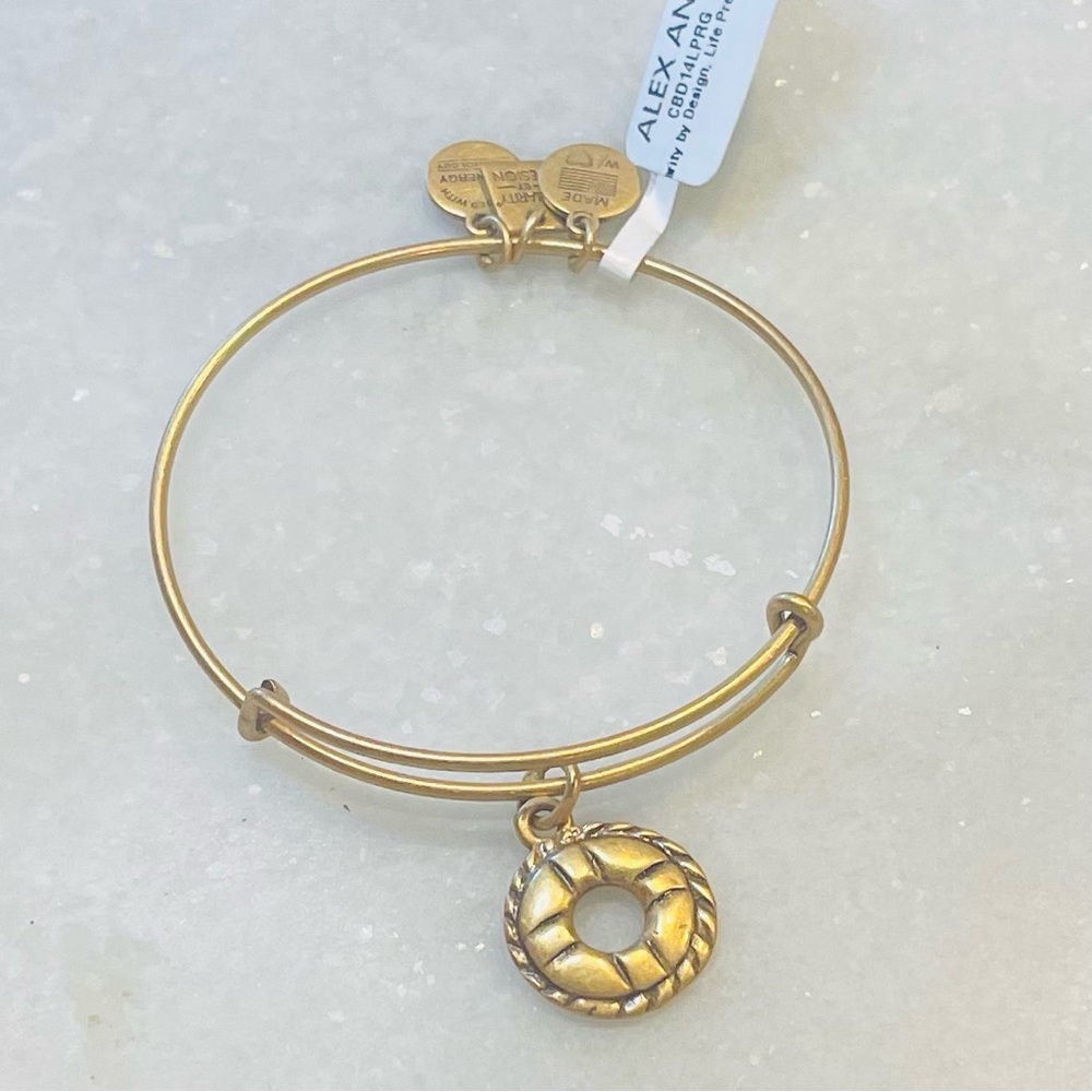 Alex & Ani NWT Adjustable Bracelet Lifesaver #107